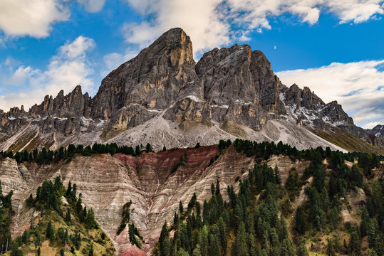 Passo delle erbe mountain landscape, Dolomites, italy