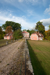 Fototapeta na wymiar Braas Parkanlage mit Herrenhaus, Smaland, Schweden 