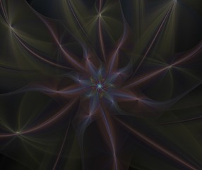 abstract fluffy fractal computer generated image