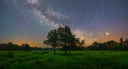 Deurstickers Nachtscène landschap © Viktar Malyshchyts