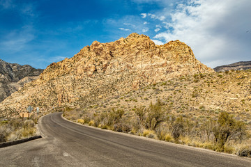 Winding Road Through a Mountain Pass