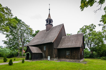 Rybnica Leśna - kościół drewniany 