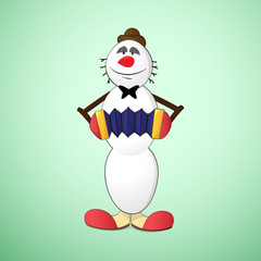 Snowman clown