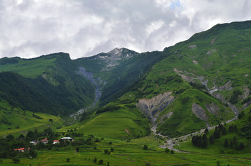 the majestic splendor of the Caucasus mountains