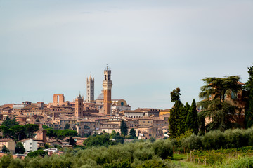 Fototapeta na wymiar Stadtansicht Siena Toskana