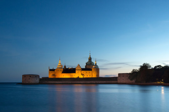 Kalmar Schloss Abendstimmung Smaland Schweden