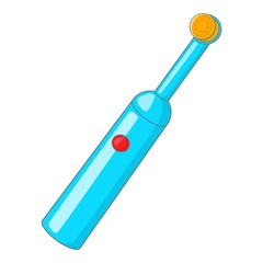 Electric toothbrush icon. Cartoon illustration of electric toothbrush vector icon for web design