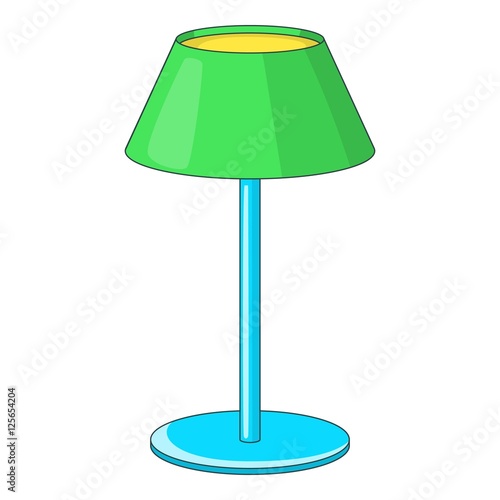 "Floor lamp icon icon. Cartoon illustration of lamp vector ...