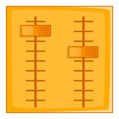 Sliders icon. Cartoon illustration of sliders vector icon for web design