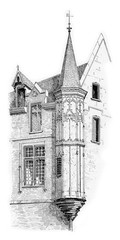 Turret at the corner of Vieille-du-Temple and Franks-Burgeois St