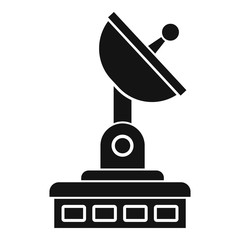 Satellite dish icon. Simple illustration of satellite dish vector icon for web