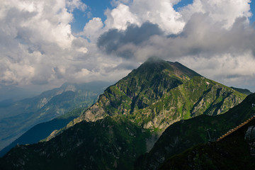 Obraz na płótnie Canvas Caucasus Mountains in Rosa Khutor