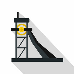 Equipment for washing rocks icon. Flat illustration of equipment for washing rocks vector icon for web