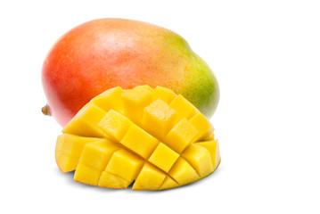Mango isolated on white