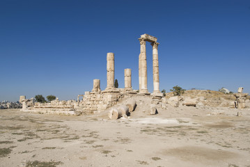 Fototapeta premium Temple of Hercules, Amman Citadel, Jordan