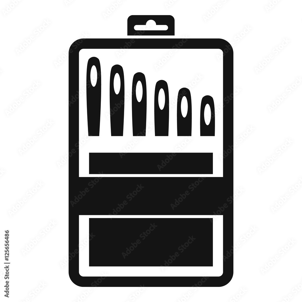 Aufkleber set of needles icon. simple illustration of set of needles vector icon for web