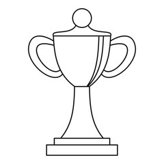 Championship cup icon. Outline illustration of championship cup vector icon for web