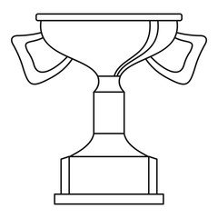 Obraz premium Cup for victory icon. Outline illustration of cup for victory vector icon for web