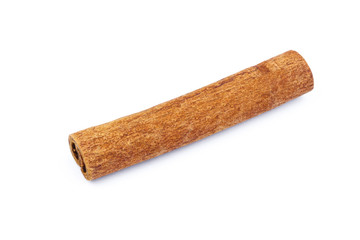 Cinnamon stick isolated on white background.