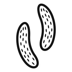 Epithelial cell icon. Simple illustration of epithelial cell vector icon for web