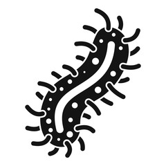 Cell of dangerous virus icon. Simple illustration of cell of dangerous virus vector icon for web