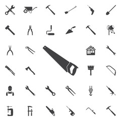 Saw or hacksaw icon