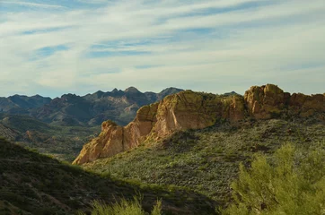 Foto op Canvas Canyon Lake & Superstition Mountains, Arizona © Art Boardman