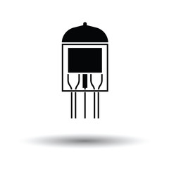 Electronic vacuum tube icon