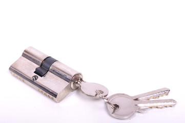 Zylinder, Schloss mit Schlüsseln