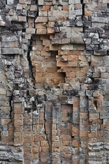 Brick wall facade, Pre Rup Temple, Siem Reap, Angkor, Cambodia