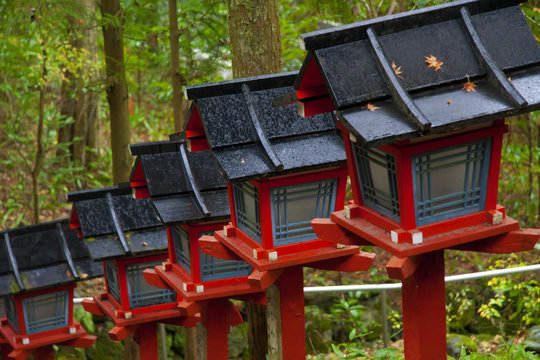 Red japanese lanterns