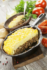 Potato casserole with meat