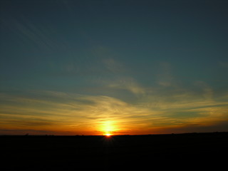 Fenland sunset