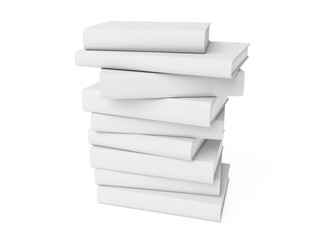 Blank book. 3D rendering