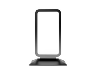 Blank Trade Show Booth. 3D rendering