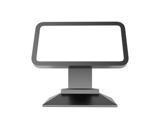 Blank Trade Show Booth. 3D rendering