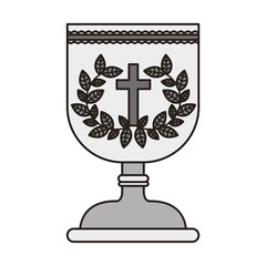 holy grail. religion catholic and christianity icon. vector illustration