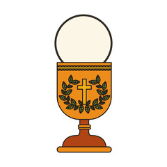 holy grail. religion catholic and christianity icon. vector illustration