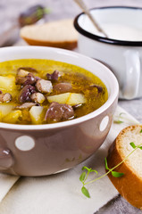 Soup with mushrooms