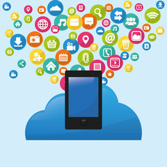 Social media networking icon vector illustration graphic design