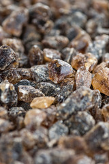 Portion of brown Rock Candy