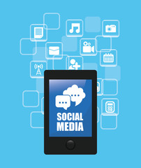 Social media networking icon vector illustration graphic design