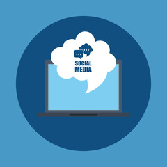 Social media networking icon vector illustration graphic design