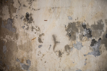 Grungy cracked cement wall