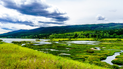 The start of Mamit Lake along Highway 97C between Logan Lake to the town of Merritt in British Columbia