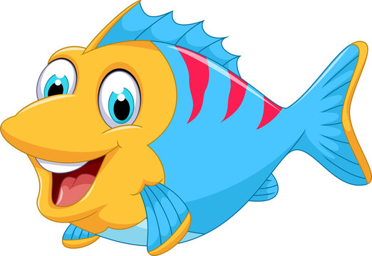 cute fish cartoon for you design