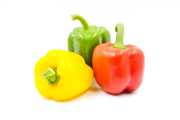 Sweet pepper isolated on a white background