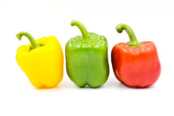 Sweet pepper isolated on a white background