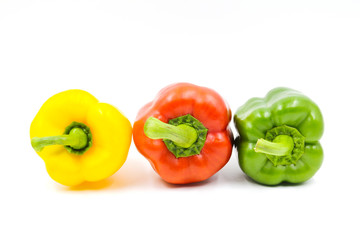 Sweet pepper isolated on a white background