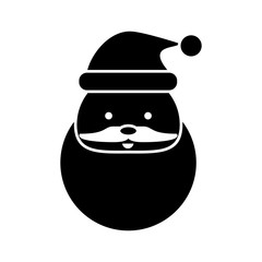Santa cartoon icon. Christmas season decoration and celebration theme. Isolated design. Vector illustration